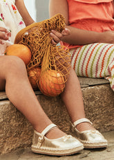 Baleta Metalizada Dorada Mayoral